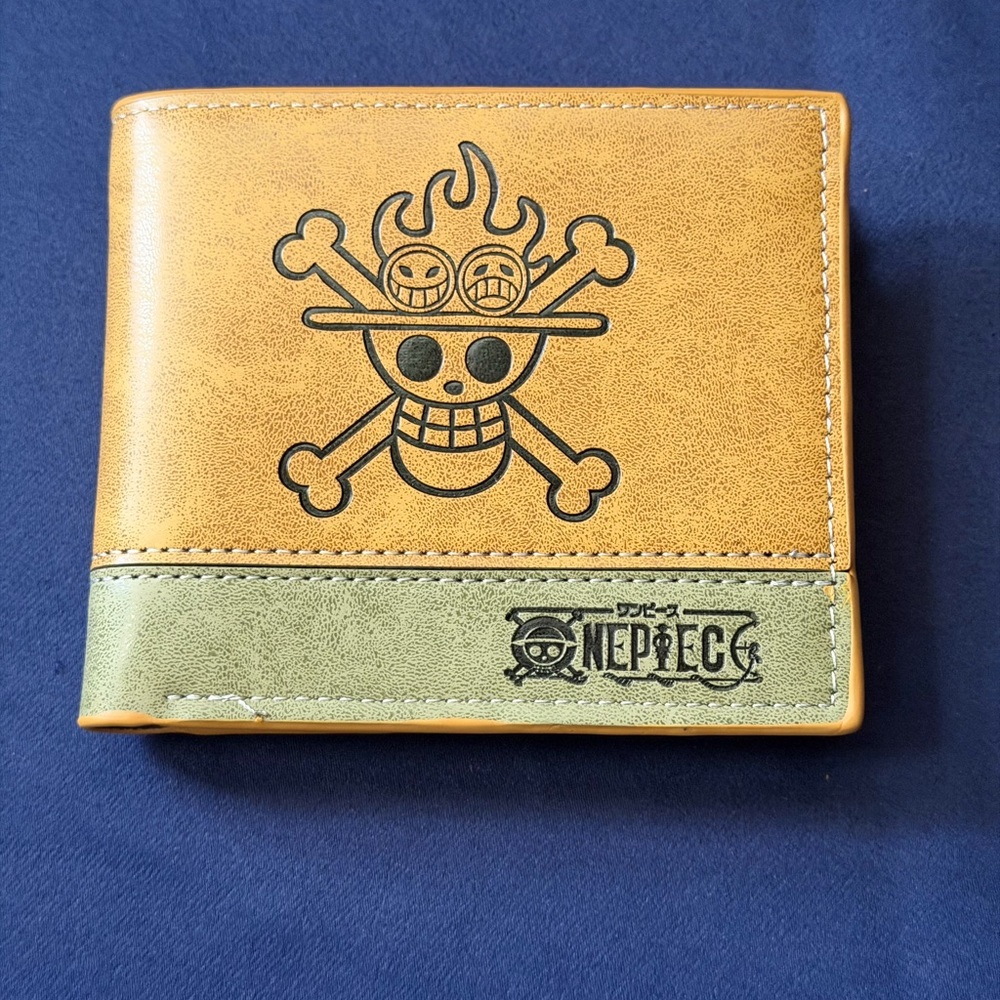 One Piece Portgas D Ace high quality imitation leather anime wallet